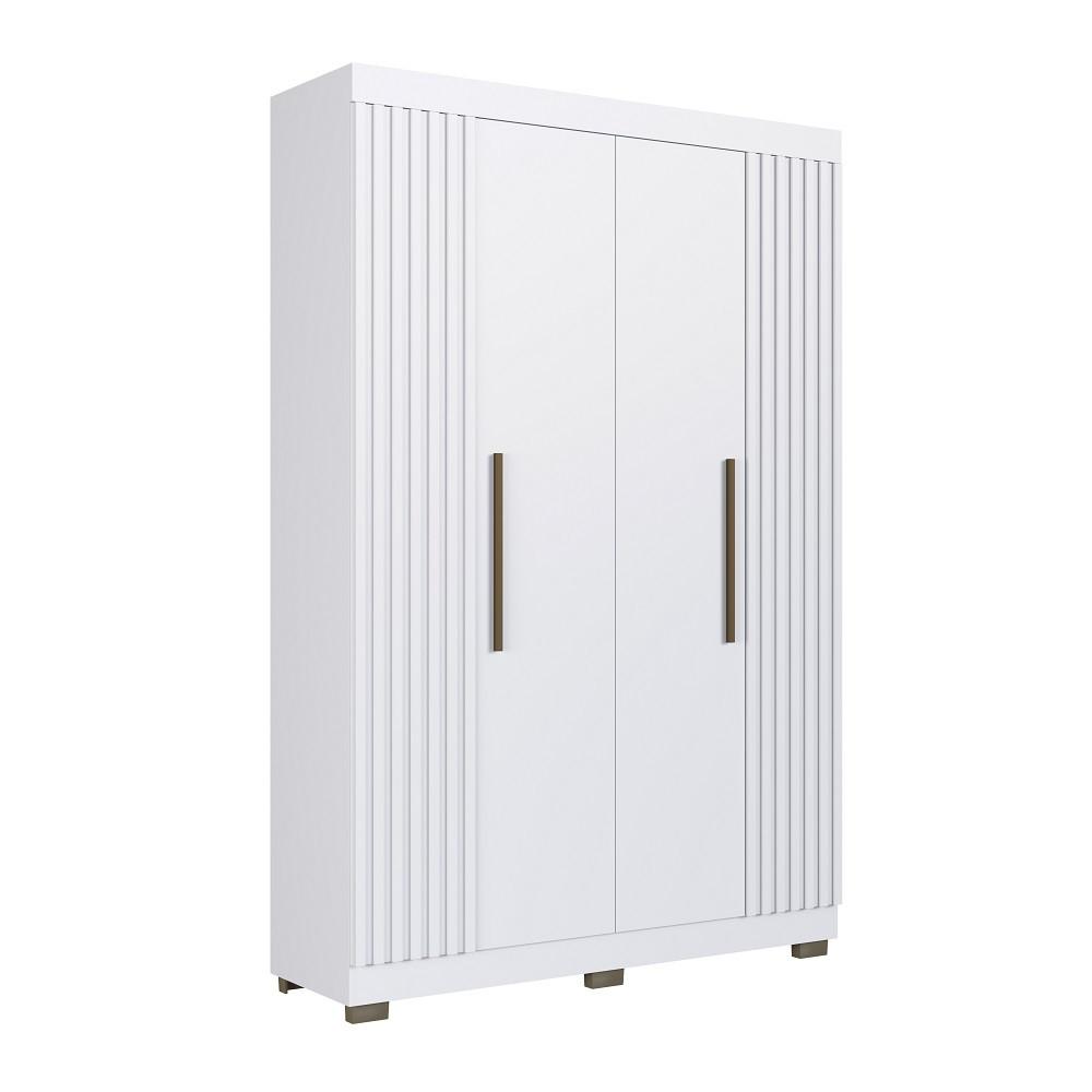 Guarda Roupa Solteiro Ripado 4 Portas com Pés Flórida Faimec - 2