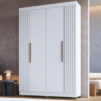 Guarda Roupa Solteiro Ripado 4 Portas com Pés Flórida Faimec