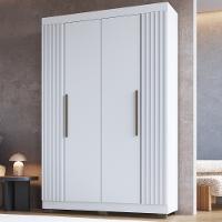 Guarda Roupa Solteiro Ripado 4 Portas com Pés Flórida Faimec - 1