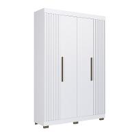 Guarda Roupa Solteiro Ripado 4 Portas com Pés Flórida Faimec - 2