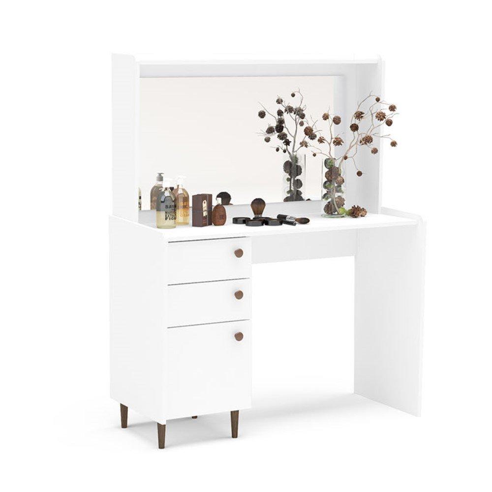 Penteadeira Camarim com Espelho 1 Porta 2 Gavetas Luisiana Politorno - 2