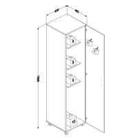 Armário Multiuso 1 Porta 3019 Politorno