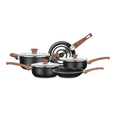 Jogo de Panelas MTA Ceramica Black 5 Peças Tampa de Vidro