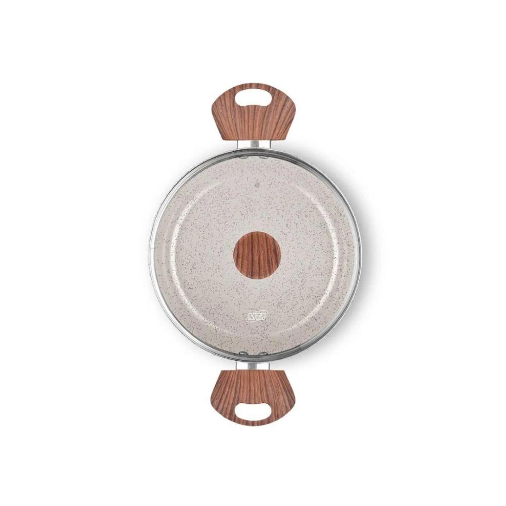 Jogo de Panelas MTA Ceramica Black 5 Peças Tampa de Vidro - 5