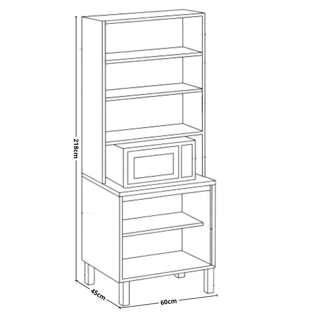 Paneleiro Torre Quente com Vidro Reflecta 3 Portas - 4