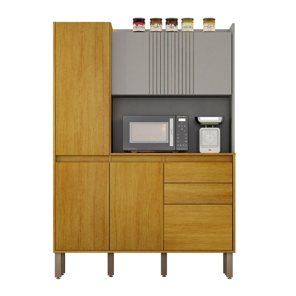 Cozinha Compacta 6 Portas 2 Gavetas com Tampo Lucca CHF - 2