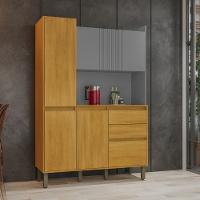 Cozinha Compacta 6 Portas 2 Gavetas com Tampo Lucca CHF - 1