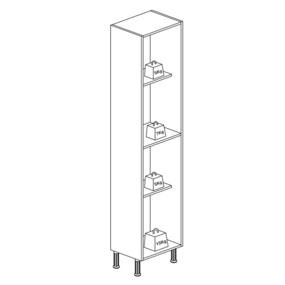 Paneleiro 2 Portas 40cm Star Indekes - 4