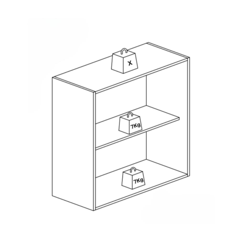 Armário Aéreo 1 Porta 60cm Star Indekes - 4