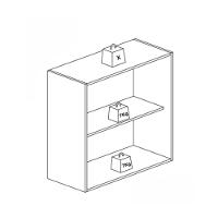 Armário Aéreo 1 Porta 60cm Star Indekes - 4