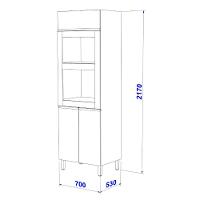 Paneleiro Torre Quente 3 Portas Star Indekes - 3