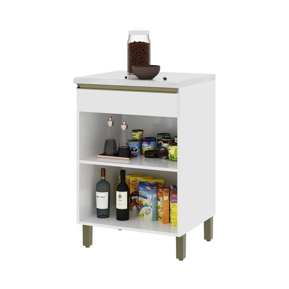 Balcão 1 Porta com Tampo 60cm Star Indekes - 2