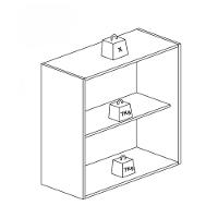 Armário Aéreo de Cozinha 2 Portas 80cm Star Indekes - 4