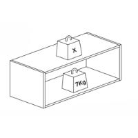 Armário Aéreo 1 Porta Basculante 80cm Star Indekes - 4