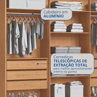 Guarda Roupa Casal 6 Portas com Pés Brescia Móveis Castro - 7