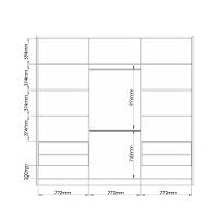 Guarda Roupa Casal Flex 2 Portas de Correr Lumos New - 9