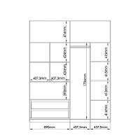 Guarda Roupa Casal 2 Portas de Correr em MDF Conde - 5
