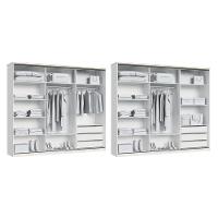 Guarda Roupa Casal com Espelho 3 Portas de Correr em MDF - 3