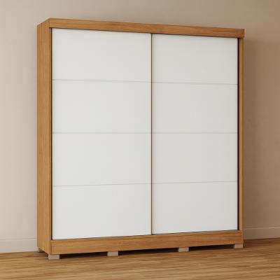 Guarda Roupa Casal 2 Portas de Correr com Pés em MDF