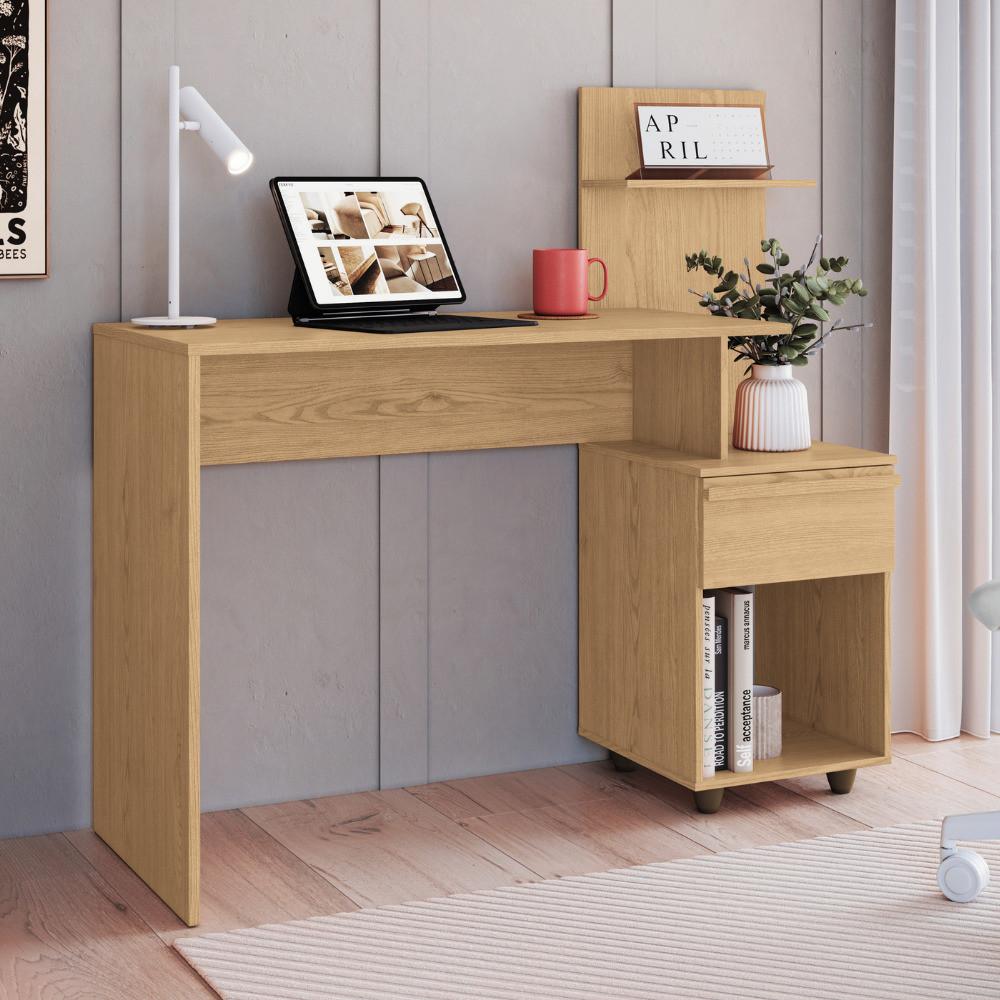 Escrivaninha 1 Gaveta Lira Móveis Castro - 1