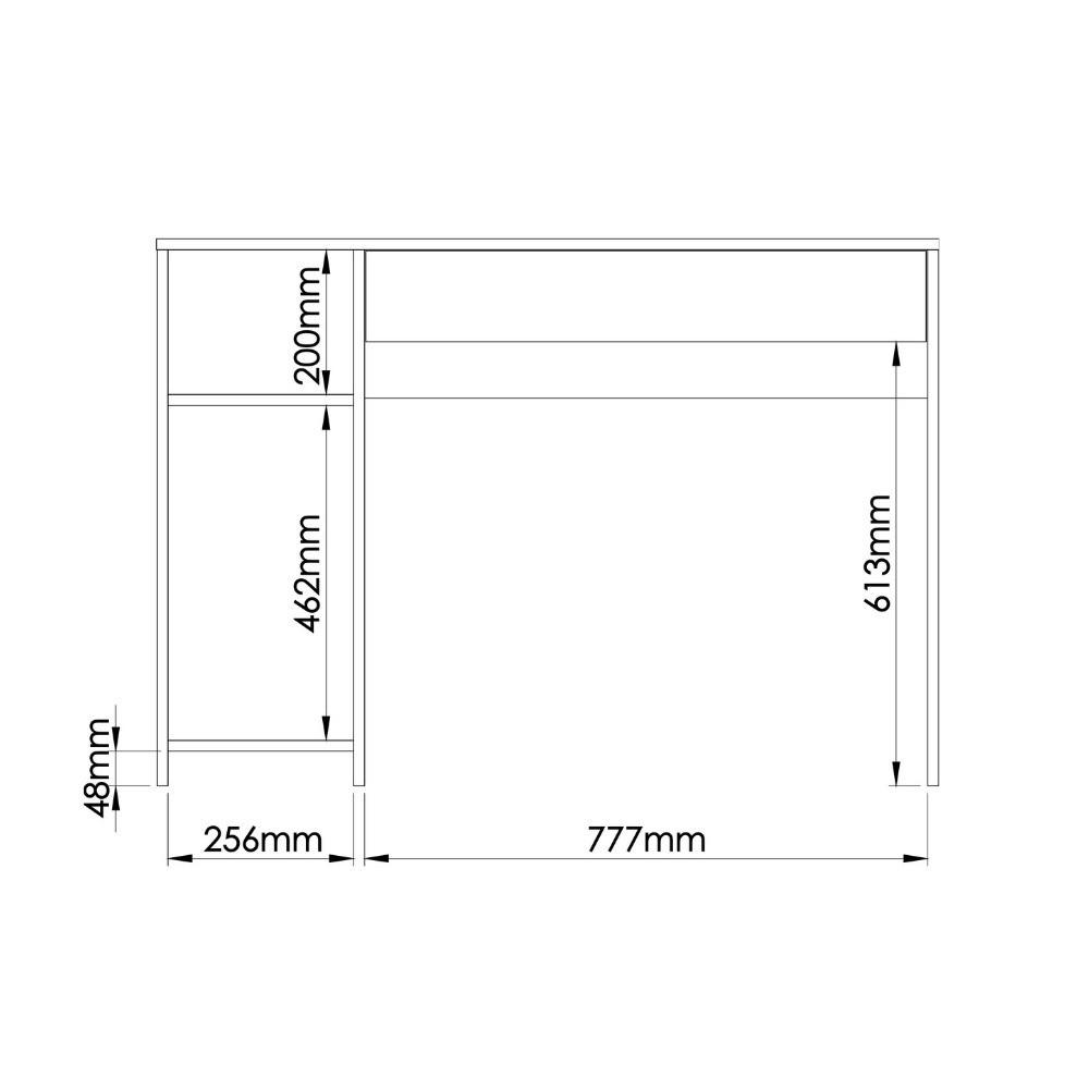 Escrivaninha 1 Gaveta Pixel Móveis Castro - 5