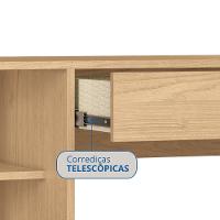 Escrivaninha 1 Gaveta Pixel Móveis Castro - 6