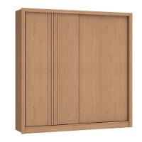 Guarda Roupa Casal Flex Ripado 2 Portas de Correr Turim Móveis Castro - 7