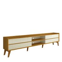 Rack Ripado para TV até 85 Polegadas 4 Gavetas com Pés de Madeira Maciça em MDF Magnífico Gelius - 6