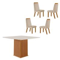 Conjunto Sala de Jantar Mesa Riviera com Tampo de Vidro - 3