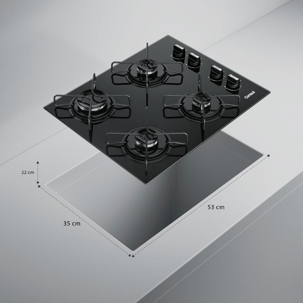 Cooktop Consul 4 Bocas CD060BE - 6