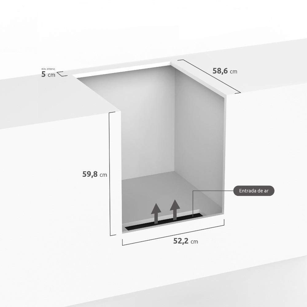 Fogão de Embutir 4 Bocas Atlas Utop Tripla Chama - 7
