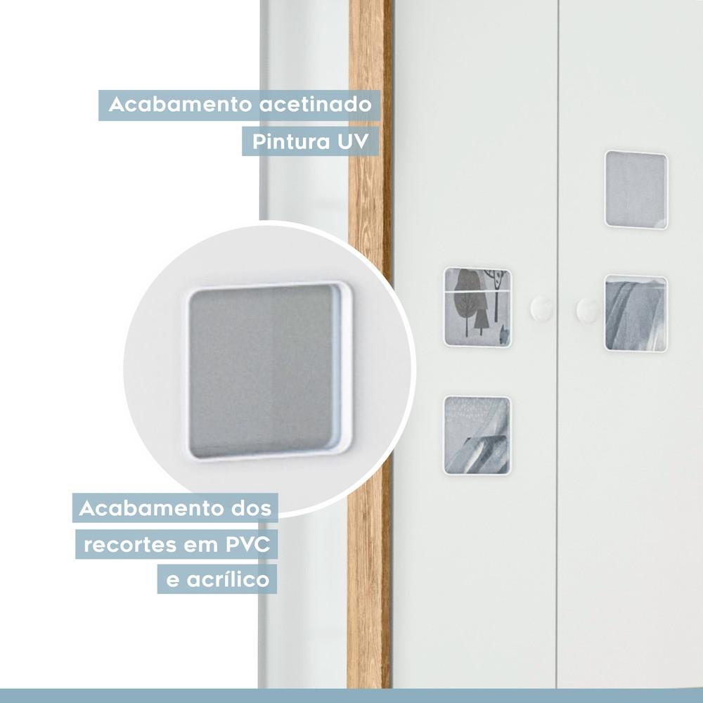 Guarda Roupa Infantil Flex 3 Portas 2 Gavetas - 6