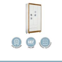 Guarda Roupa Infantil Flex 3 Portas 2 Gavetas - 7