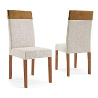 Conjunto Sala de Jantar Mesa 120cm Tampo de Vidro Dubai 4 Cadeiras Paris Madetal - 3