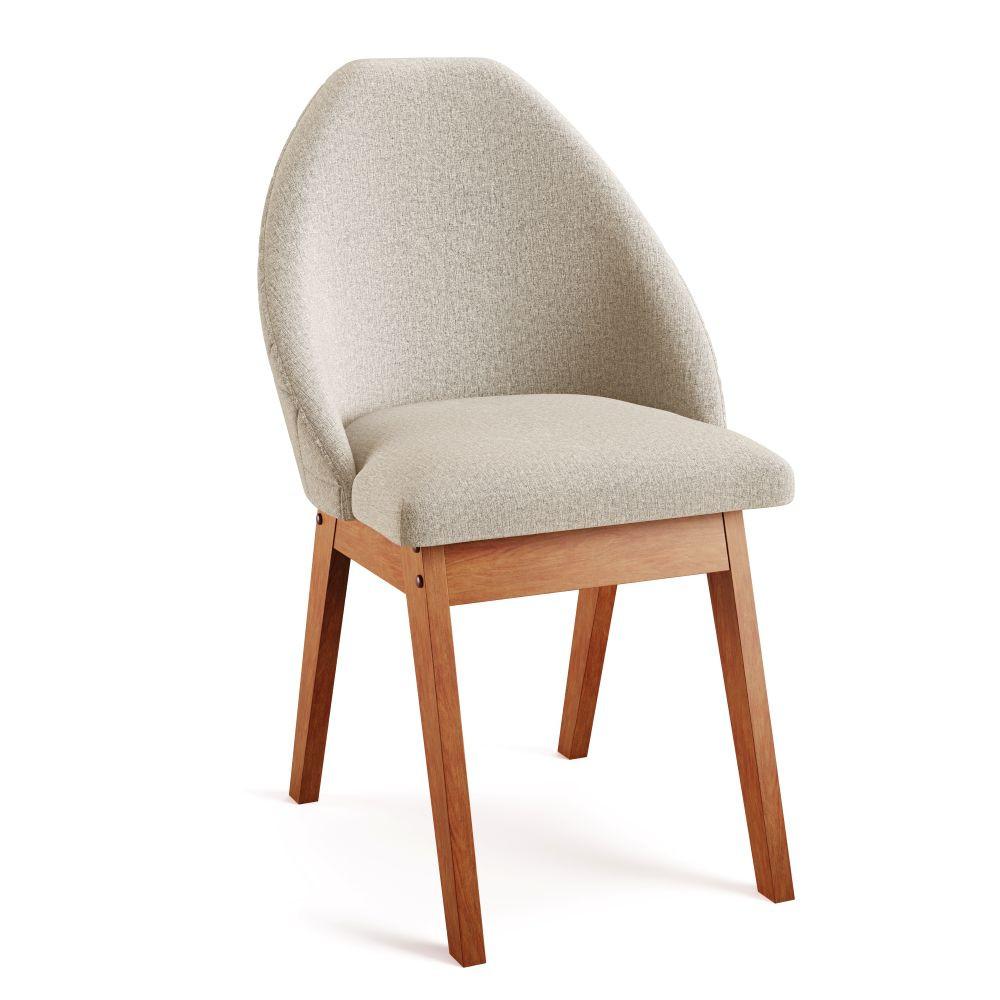 Conjunto Sala de Jantar Mesa Mônaco 137cm 6 Poltronas Grecia Madetal - 6