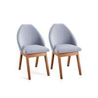 Conjunto Sala de Jantar Mesa Mônaco 137cm 6 Poltronas Grecia Madetal - 3