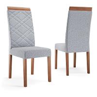 Conjunto Sala de Jantar Mesa 154cm Atlas Tampo com Vidro com 6 Cadeiras Atlas Madetal - 3