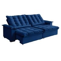 Sofá 4 Lugares Retrátil Reclinável 270cm Veludo Bogotá Requinte - 2