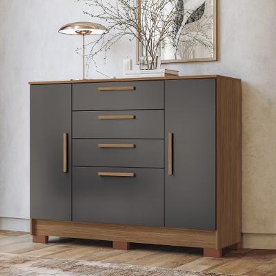 Cômoda 4 Gavetas 2 Portas com Pés Pinhais 2.4 Santos Andirá