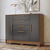 Cômoda 4 Gavetas 2 Portas com Pés Pinhais 2.4 Santos Andirá - 1