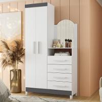 Cômoda Penteadeira 4 Gavetas com Espelho Flex Capri Damulti - 10