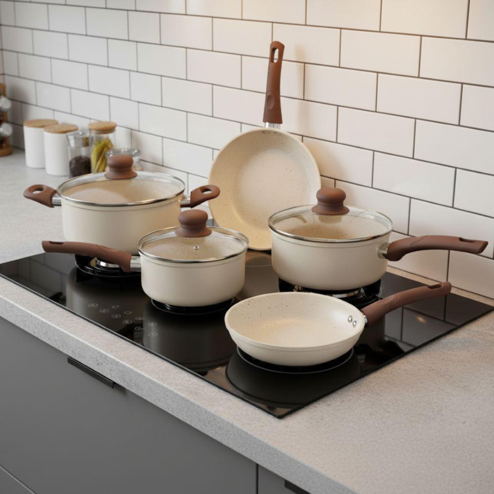 Jogo de Panelas MTA Cerâmica Serena 5 Peças Tampo de Vidro - 7