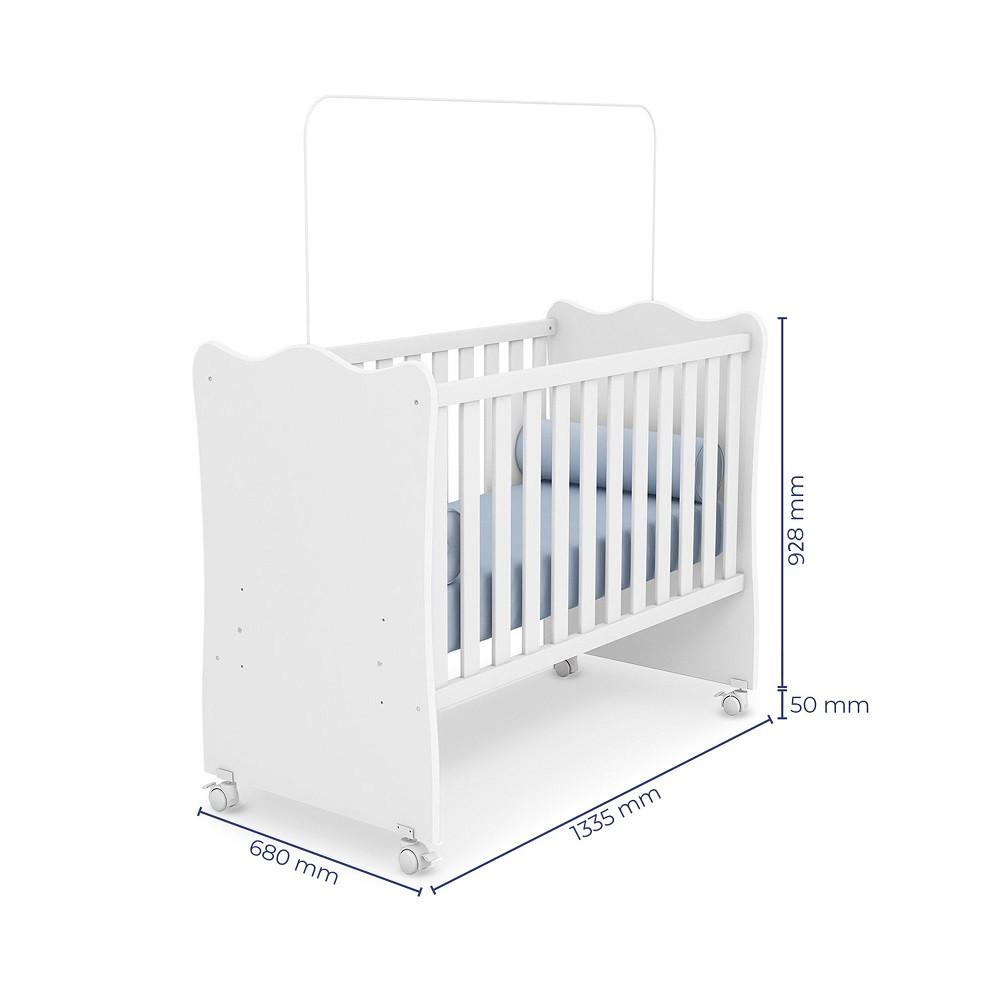 Berço com Rodízios Doce Sonho Qmovi - 3