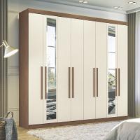 Guarda Roupa Casal com Espelho 8 Portas Master New 8.4 Santos Andirá - 1