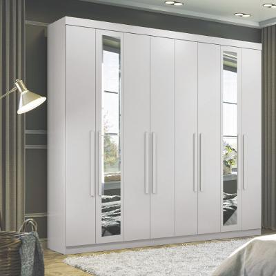 Guarda Roupa Casal com Espelho 8 Portas Master New 8.4 Santos Andirá