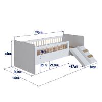 Cama Infantil com Escada e Escorregador Affeto Completa Móveis - 3