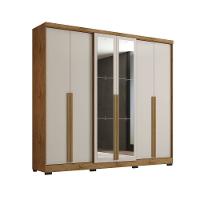 Guarda Roupa Casal com Espelho 6 Portas e Pés Serena Damulti - 2