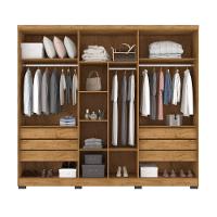 Guarda Roupa Casal com Espelho 6 Portas e Pés Serena Damulti - 3