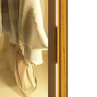 Guarda Roupa Casal com Vidro Reflecta LED 3 Portas de Correr com Pés MDF Platinum Gelius - 6