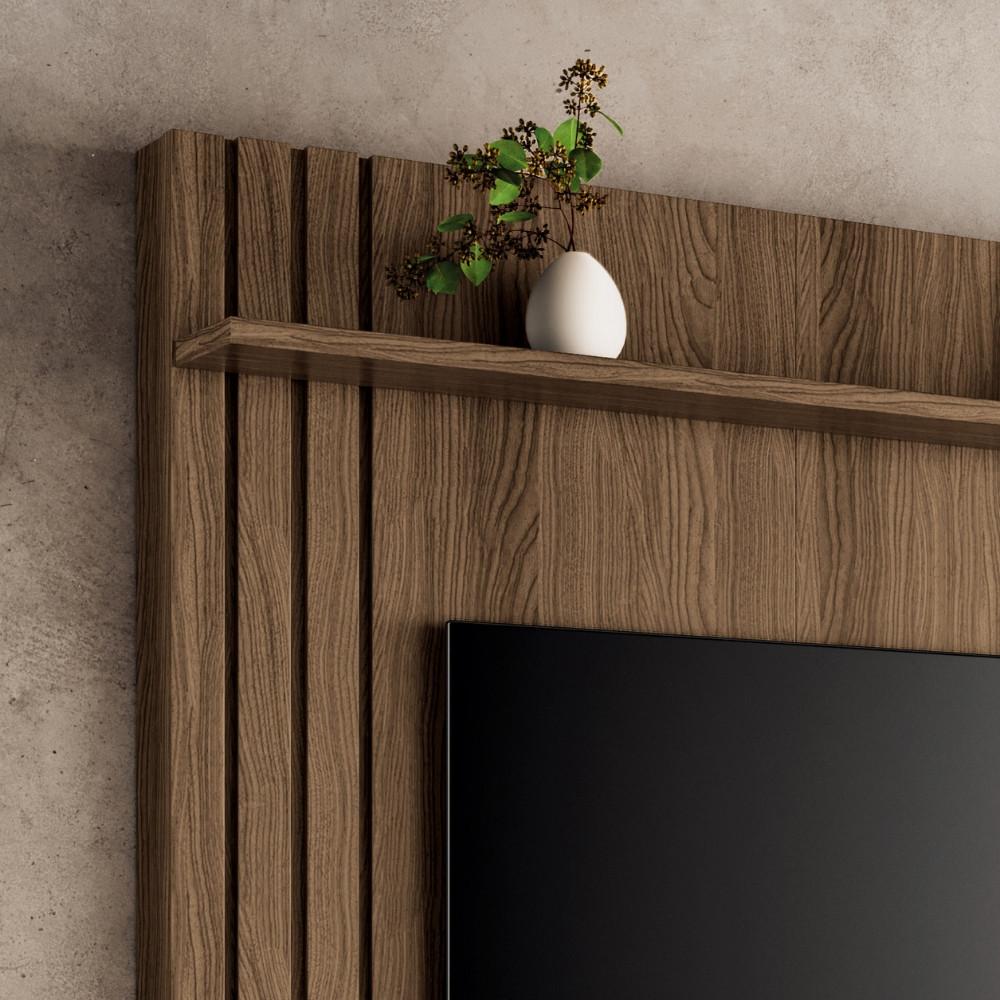 Estante Home Ripada para TV até 70 Polegadas 1 Porta de Correr com Rodízios Trinus HB Móveis - 6